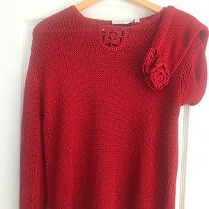 Womens Red Sweater